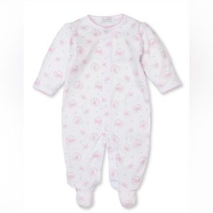 Kissy Kissy - Bunny Hugs Footie in Light Pink - Size 0-3M
